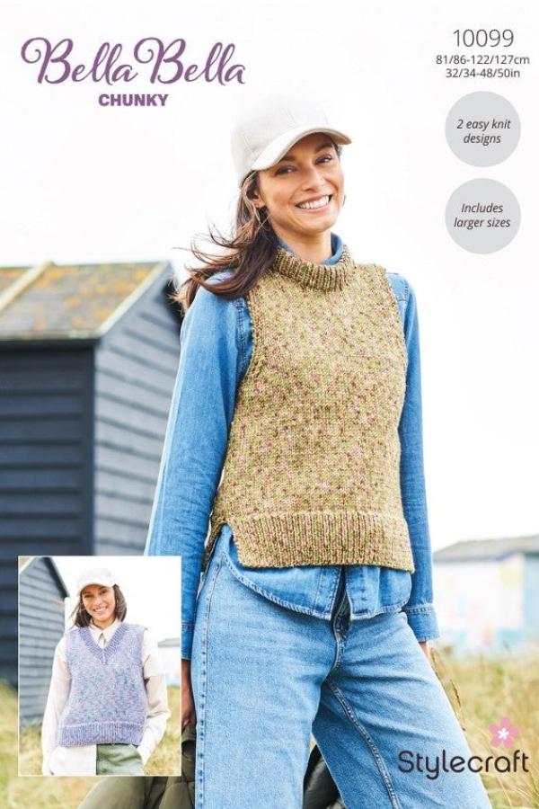 Stylecraft Bella Bella Chunky Pattern 10099 - Tank Tops