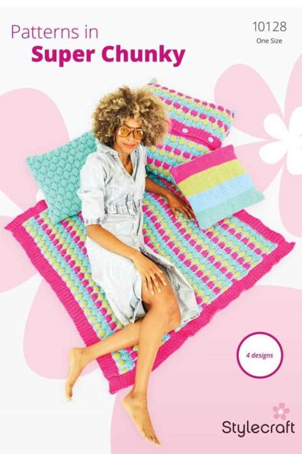 Stylecraft Special XL Super Chunky Pattern 10128 - Throw & Cushions