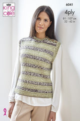 King Cole Norse 4 Ply Pattern 6041 - Pullover & Top