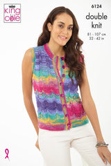 King Cole Tropical Beaches DK Pattern 6124 - Tank Top & Waistcoat