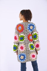 King Cole Toastie Super Chunky Pattern 6233 - Crochet Granny Square Coatigans