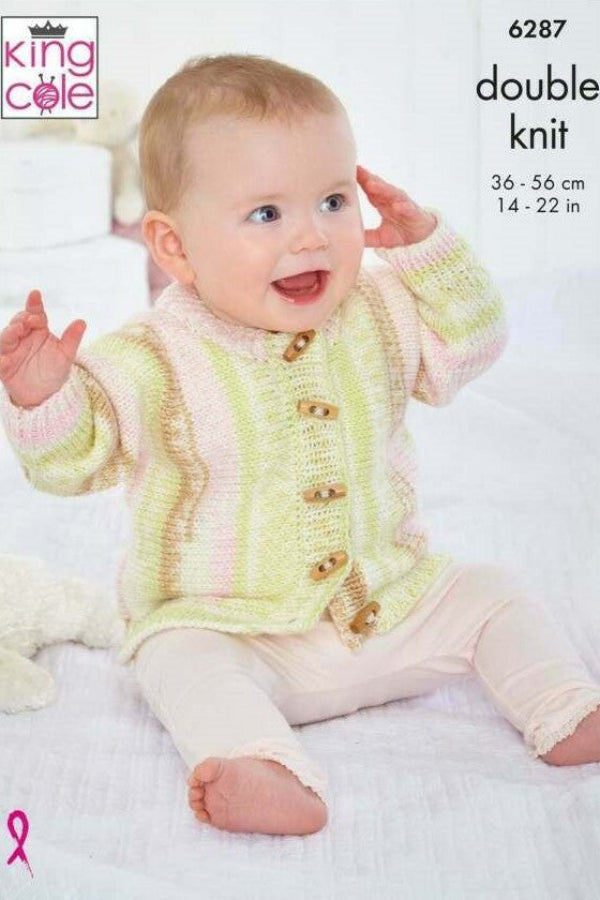 King Cole Cherish & Cherished DK Pattern 6287 - Cardigans