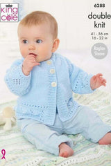 King Cole Cherish & Cherished DK Pattern 6288 - Jacket, Cardigan & Blanket