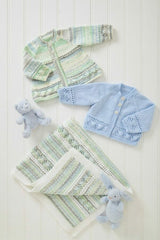 King Cole Cherish & Cherished DK Pattern 6288 - Jacket, Cardigan & Blanket