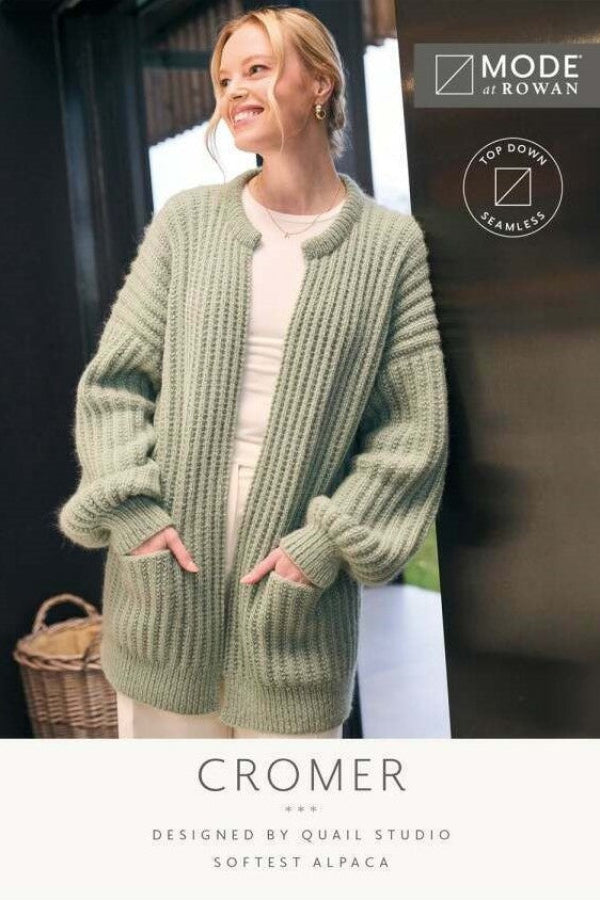 MODE at Rowan Softest Alpaca Pattern MIP29 - Cromer Cardigan by Quail Studio