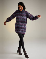 Sirdar Jewelspun Aran Pattern 10713 - Night Blooming Roll Neck