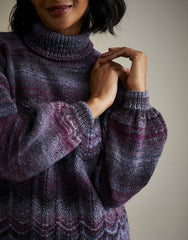 Sirdar Jewelspun Aran Pattern 10713 - Night Blooming Roll Neck