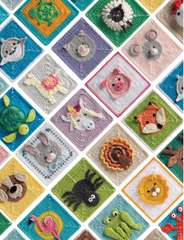 3D Animal Granny Squares Book