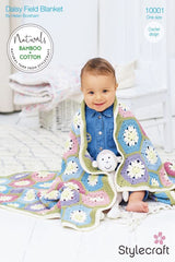 Stylecraft Naturals Bamboo + Cotton DK Pattern 10001 - Daisy Field Crochet Blanket