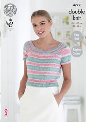King Cole Cottonsoft Crush DK Pattern 4772 - Ladies' Tops