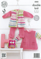 King Cole Cherished and Cherish DK Pattern 4203