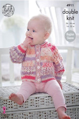 King Cole Cherish & Cherished DK Pattern 4911 - Cardigans & Sweater