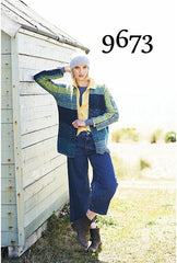 Stylecraft Batik Swirl DK Pattern 9673  - Jacket, Scarf & Hat