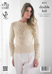 King Cole Bamboo Cotton DK Pattern 4171 - Summer Top & Sweater