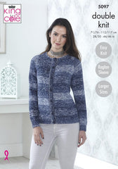 King Cole Vogue DK Pattern 5097 - Cardigan & Short Sleeved Sweater - NOW €1.00