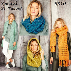 Stylecraft Special XL Tweed Super Chunky Pattern 9810 -  Scarves & Snoods