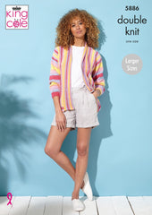 King Cole Tropical Beaches DK Pattern 5886 - Wrap & Jacket
