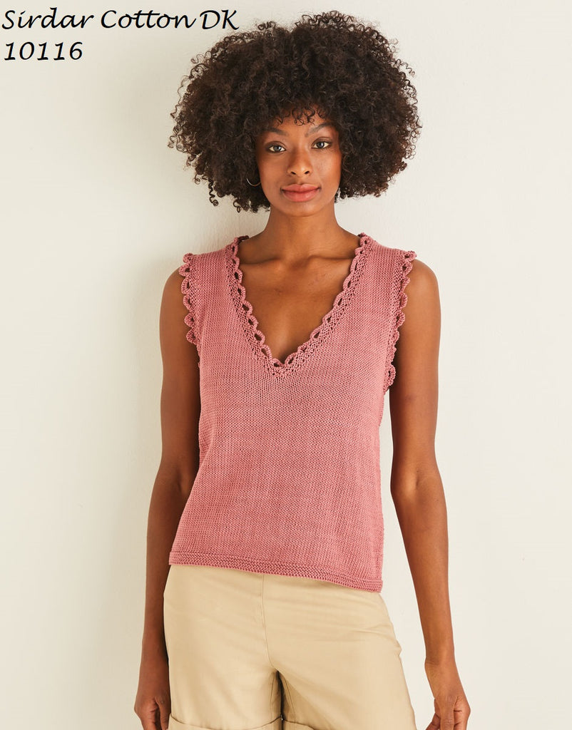 Sirdar Cotton DK Pattern 10116 - Top