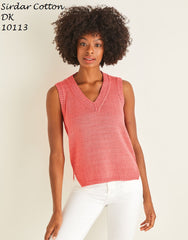 Sirdar Cotton DK Pattern 10113 - Vest