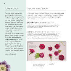 100 Flowers to Knit & Crochet Book: by Lesley Stanfield