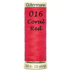 Haberdashery - Gütermann Sew-all thread 100m - Red/Pink