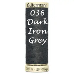 Haberdashery - Gütermann Sew-all thread 100m - Black/White/Grey/Cream/Yellow/Orange