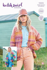 Stylecraft Batik Swirl DK Pattern 10005 - Cardigans