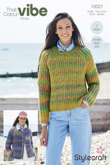 Stylecraft That Colour Vibe Chunky Pattern 10021 - Sweater & Cardigan