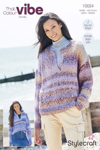 Stylecraft That Colour Vibe Chunky Pattern 10024 - Sweaters