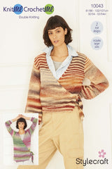 Stylecraft Knit Me, Crochet Me DK Pattern 10043 - Wrap Cardigans