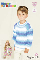 Stylecraft Merry Go Round Chunky Pattern 10046 - Sweater & Cardigan