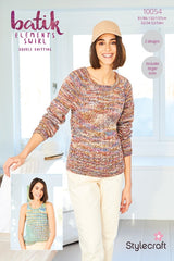 Stylecraft Batik Elements Swirl DK Pattern 10054 - Sweater & Top