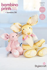Stylecraft Bambino Prints & Bambino DK Pattern 10071 - Tara & Tikka the Cat Toys