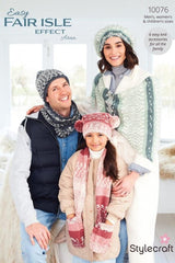 Stylecraft Easy Fair Isle Effect Aran Pattern 10076 - Accessories