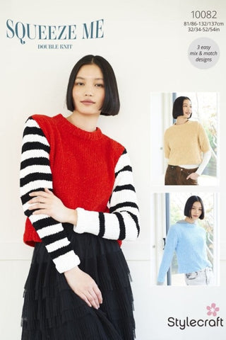 Stylecraft Squeeze Me DK Pattern 10082 - Sweaters