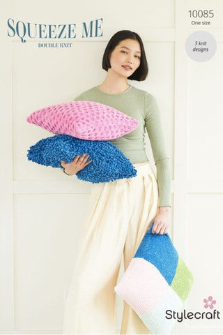 Stylecraft Squeeze Me DK Pattern 10085 - Cushions