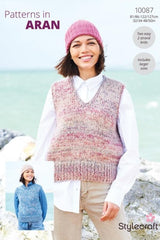 Stylecraft Grace & Impressions Aran Pattern 10087 - Tank Tops