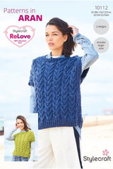 Stylecraft ReLove Aran Pattern 10112 - Tank Tops