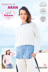 Stylecraft ReLove Aran Pattern 10113 - Sweaters