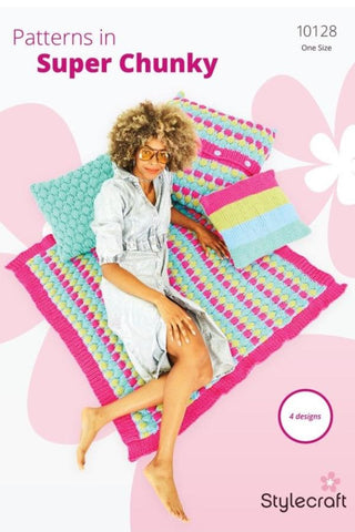 Stylecraft Special XL Super Chunky Pattern 10128 - Throw & Cushions