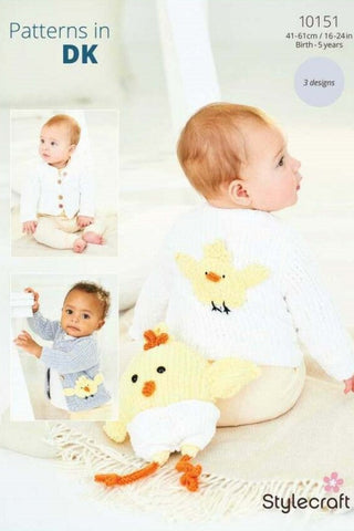 Stylecraft Squeeze Me DK Pattern 10151 - Cardigans & Toy