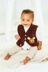 Stylecraft Squeeze Me DK Pattern 10152 - Cardigan, Waistcoat & Toy