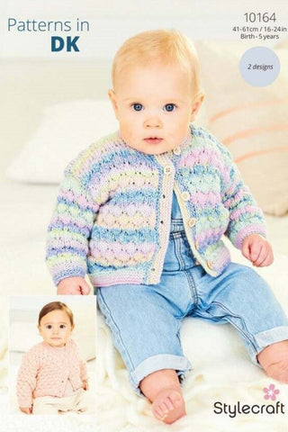 Stylecraft Soft Baby Easy Stripes & Bambino DK Pattern 10164 - Cardigans