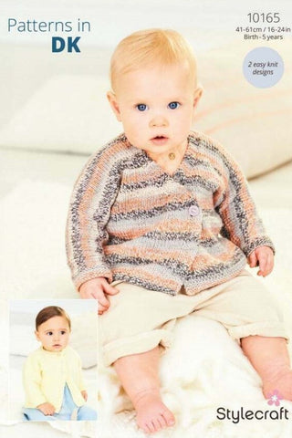 Stylecraft Soft Baby Easy Stripes & Bambino DK Pattern 10165 - Cardigans