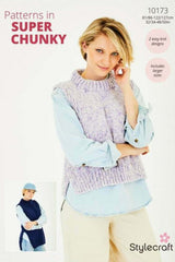 Stylecraft Serene & Grace Aran Pattern 10173 - Tank Tops