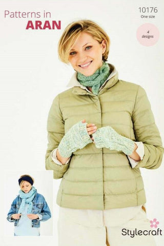 Stylecraft Serene & Grace Aran Pattern 10176 - Accessories