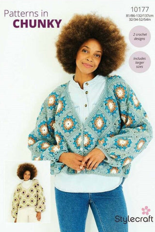 Stylecraft Moorland & Softie Pattern 10177 - Crochet Sweater & Cardigan