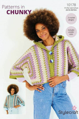 Stylecraft Moorland & Softie Pattern 10178 - Crochet Sweater & Cardigan