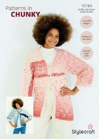 Stylecraft Horizon Chunky Pattern 10184 - Crochet Jackets