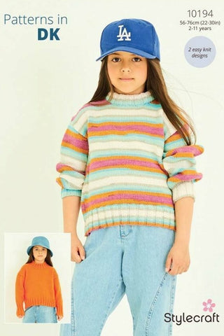 Stylecraft Merry Go Round DK & Special DK Pattern 10194 - Sweaters